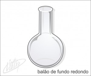 vidrarias de laboratório - balão fundo redondo